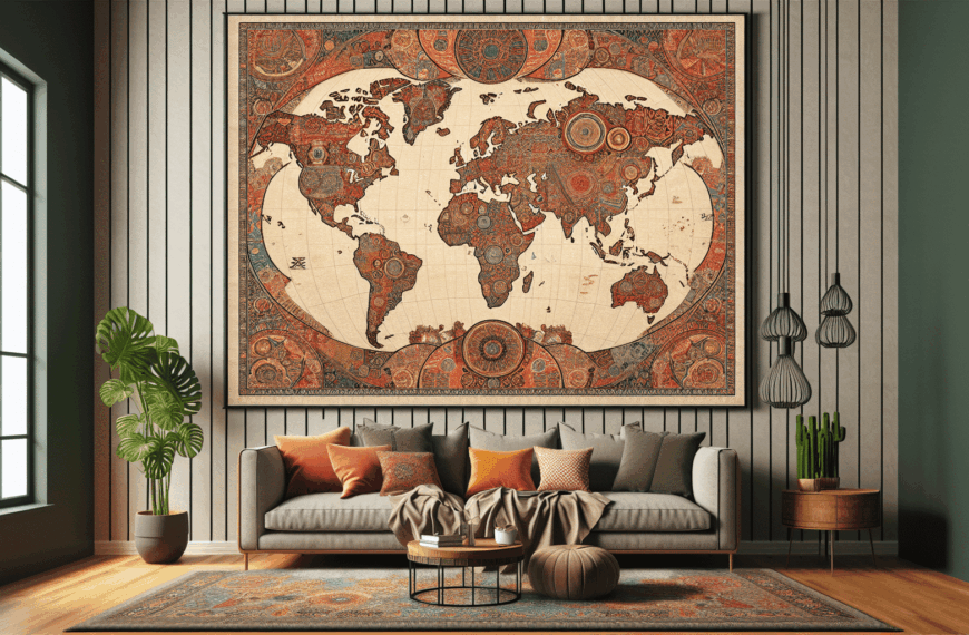 Transforma Tu Espacio con Tela de Mapamundi: Decoración Única para Tu Hogar