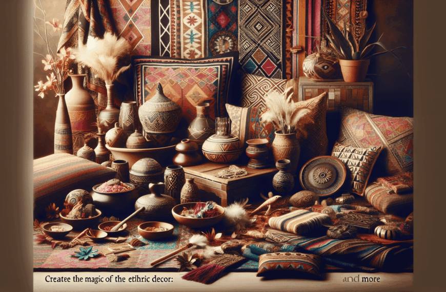 Sumérgete en el Encanto de la Decoración Étnica: Textiles, Colores y Sorprendentes Detalles