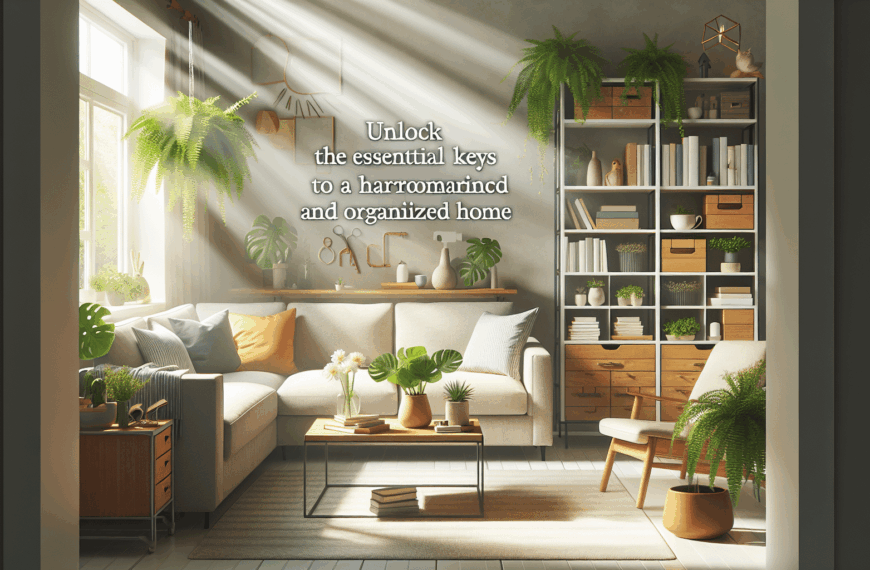 Descubre los Claves Esenciales para Alcanzar un Hogar Organizado y Armónico