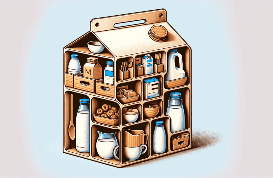 Maximiza el Orden en tu Cocina Usando Cajas de Leche Vacías