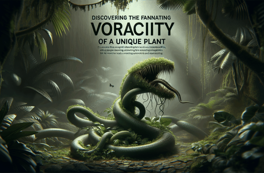 Descubriendo la Fascinante Voracidad de una Planta Singular