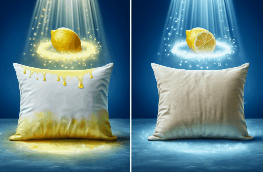 Elimina las Manchas Amarillas de tu Almohada con Este Sencillo Ingrediente Natural