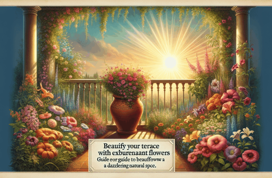 Embellece tu Terraza o Jardín con Flores Exuberantes: Guía para un Espacio Natural Deslumbrante