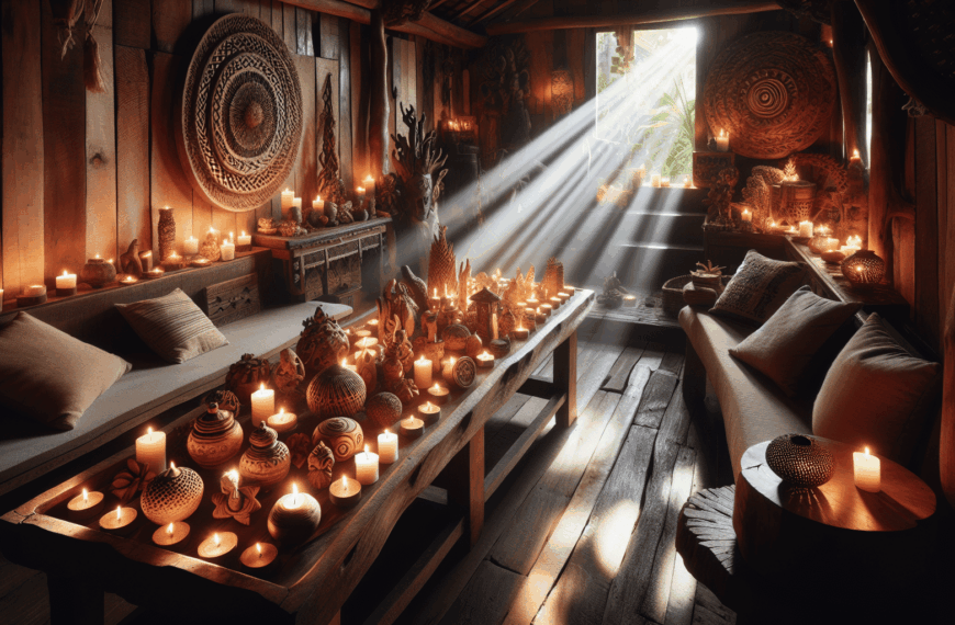 Encanto Natural: Velas Rústicas para Transformar Tu Salón