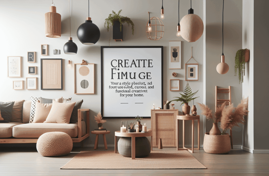 Funcionalidad y Estilo: Creatividad para Transformar Tu Hogar