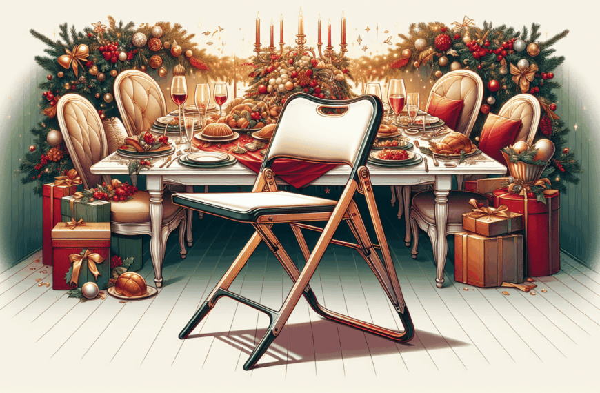 Estilo y Funcionalidad: Sillas Plegables de Diseño para tus Cenas Navideñas