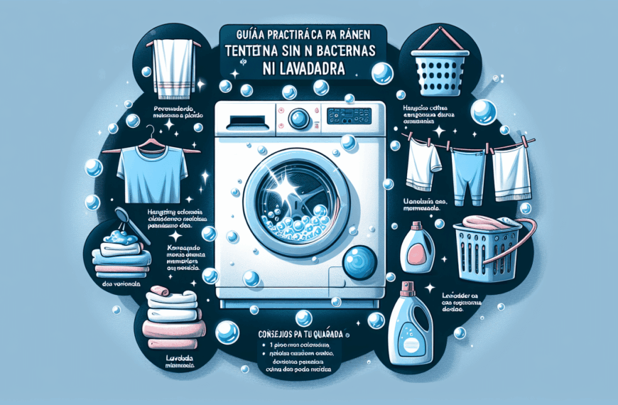 Guía Práctica para Mantener tu Lavadora sin Bacterias ni Moho: Consejos para el Cuidado de tu Ropa
