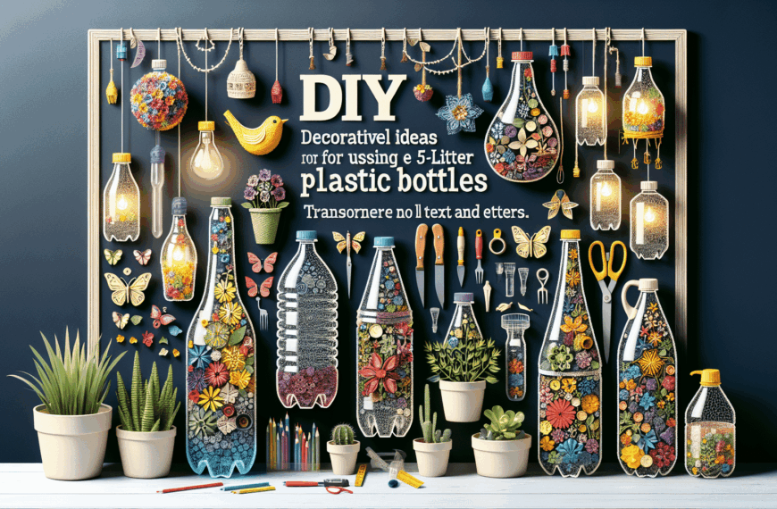 Transforma tus Garrafas de 5 Litros: Creativas Soluciones Decorativas DIY