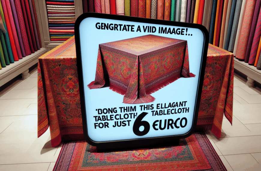 Increíble Oportunidad: Lleva a Casa el Elegante Mantel de Pepco por Solo 6 Euros