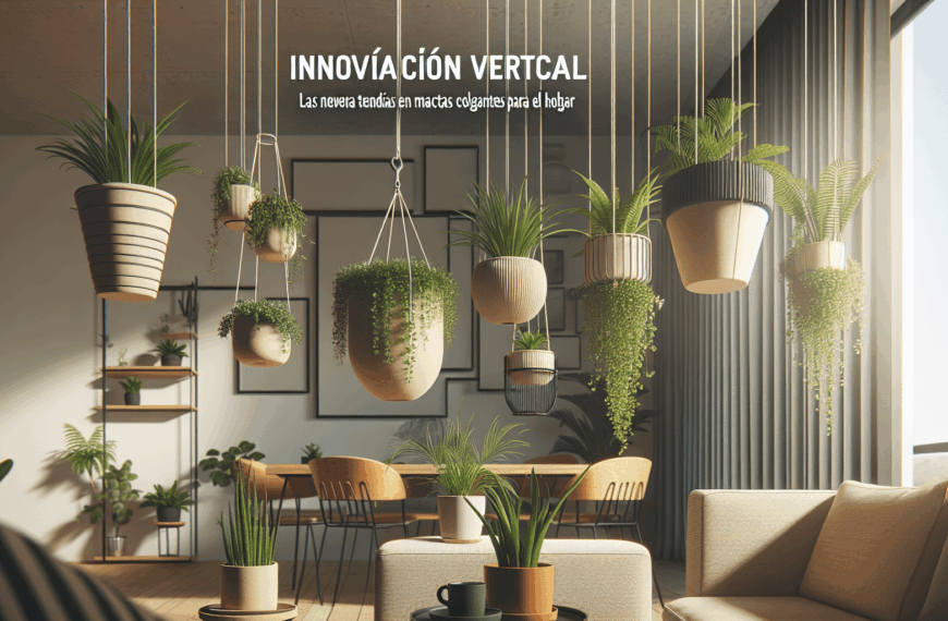Innovación Vertical: Las Nuevas Tendencias en Macetas Colgantes para el Hogar