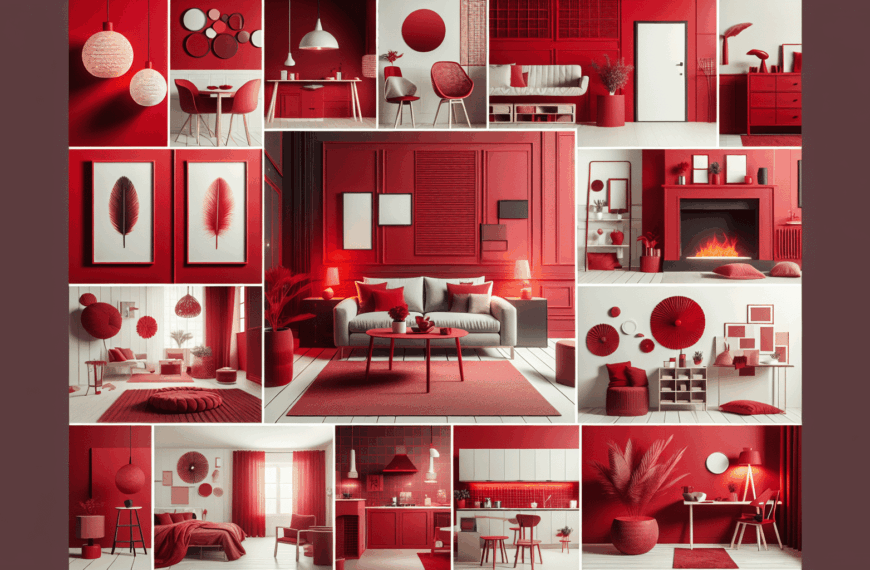Añade Pasión y Calidez a Tu Espacio: Cómo Integrar el Color Rojo en la Decoración del Hogar