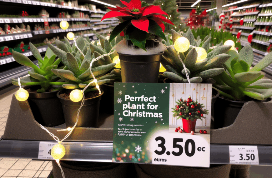 La Planta Perfecta para Esta Navidad en Aldi por Solo 3,50 Euros