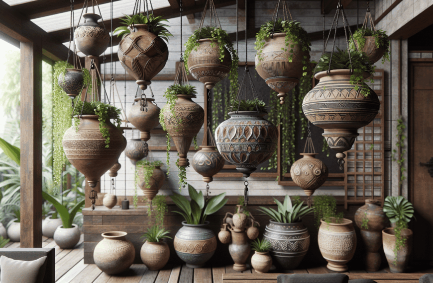 Decoración en Altura: Innovaciones y Estilos de Macetas Colgantes