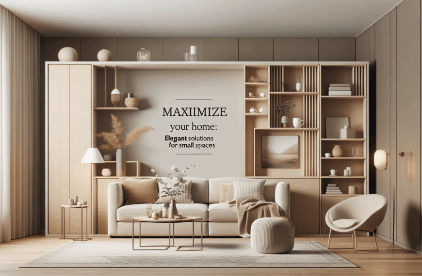 Maximiza Tu Hogar: Soluciones Elegantes para Espacios Reducidos