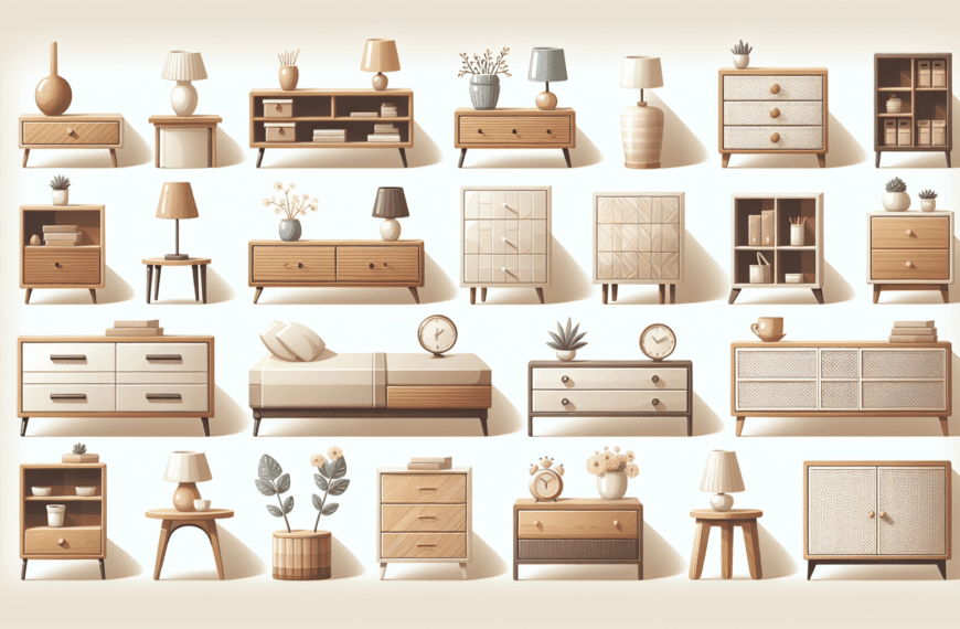 Guía Completa de Mesitas de Noche: Descubre los Tipos y Diseños Clave para Tu Dormitorio