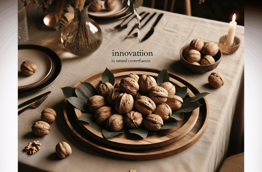 Nueces Naturales: La Innovación en la Decoración de Centros de Mesa Sencillos y Elegantes
