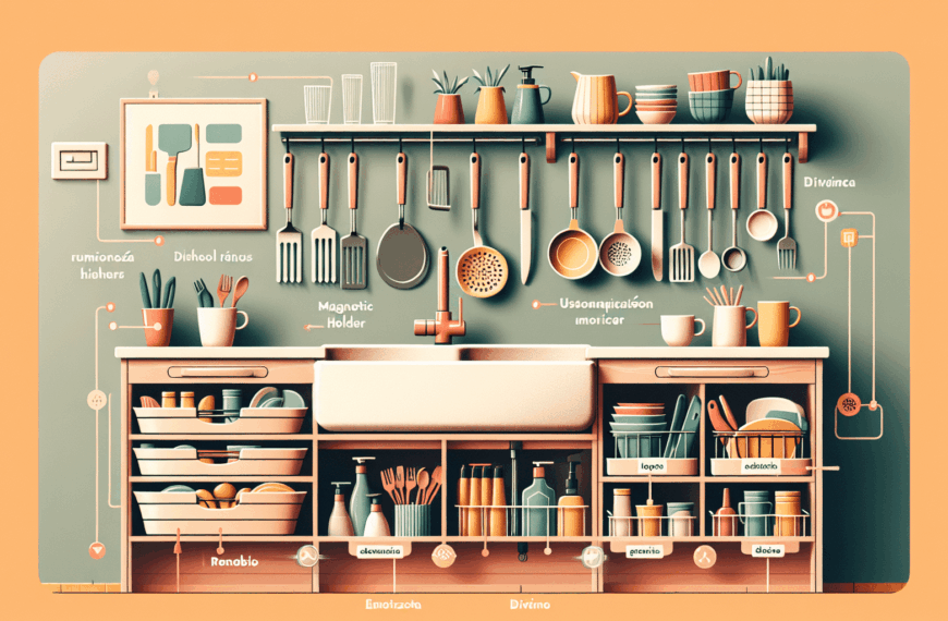 Optimiza Tu Espacio: Innovadoras Estrategias para Organizar Utensilios en el Fregadero