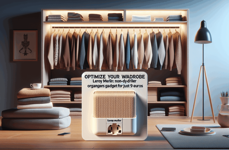 Optimiza tu Armario: El Gadget de Leroy Merlin para Organizar Jerséis Sin Taladros por Solo 9 Euros