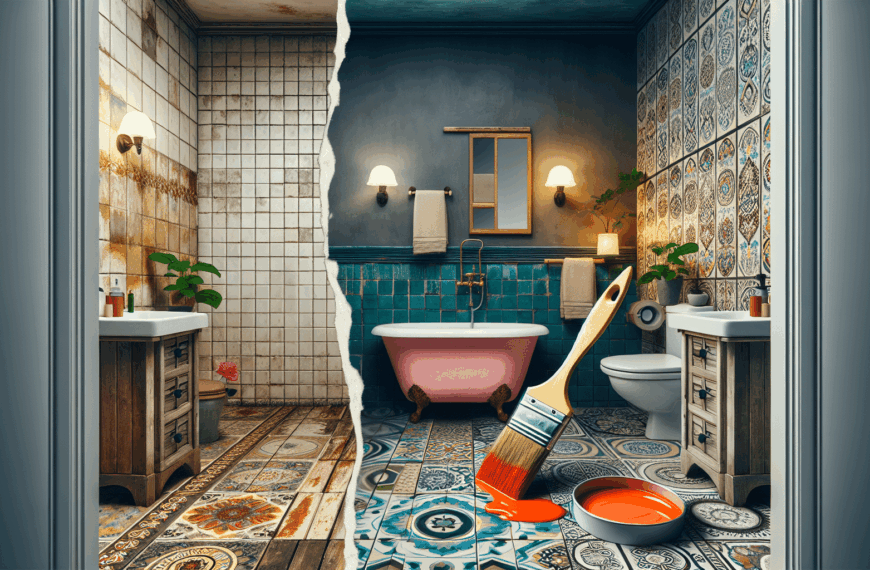 Renueva Tu Baño: Transforma lo Monótono en Moderno con Pintura para Azulejos y Plantillas de Suelo