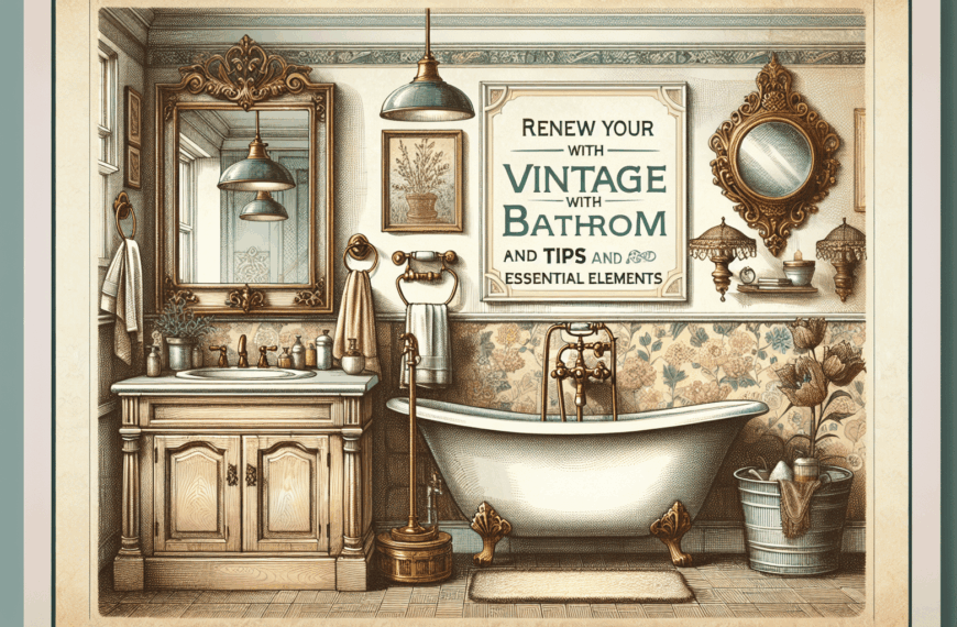 Renueva Tu Baño con Encanto Vintage: Consejos y Elementos Esenciales