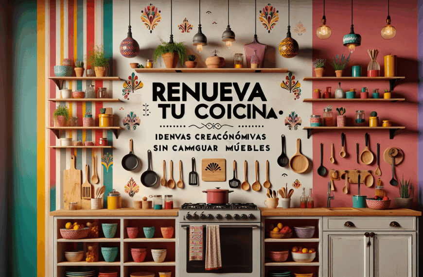 Renueva Tu Cocina: Ideas Creativas y Económicas Sin Cambiar Muebles