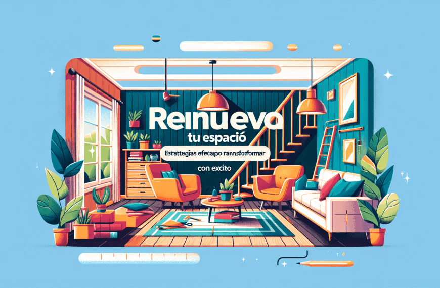 Renueva Tu Espacio: Estrategias Efectivas para Transformar Tu Hogar con Éxito