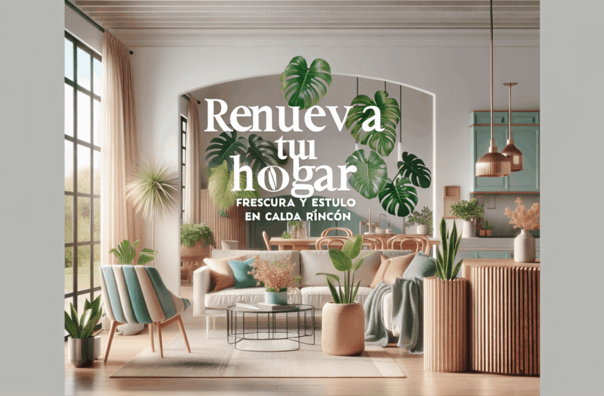 Renueva Tu Hogar: Frescura y Estilo en Cada Rincón