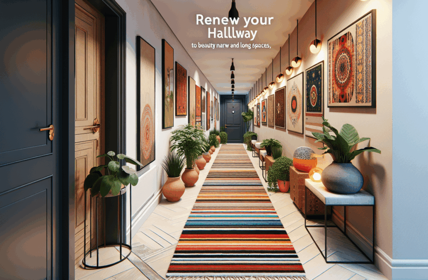 Renueva Tu Pasillo: Propuestas Originales para Embellecer Espacios Estrechos y Alargados