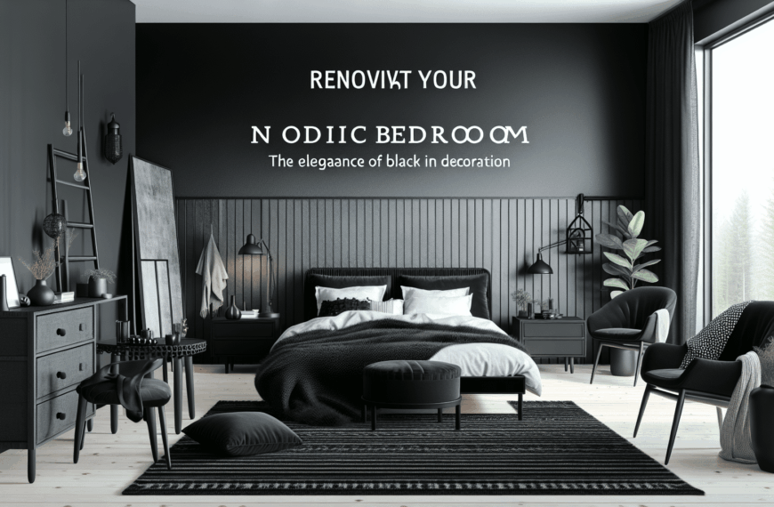 Renueva tu Dormitorio Nórdico: La Elegancia del Negro en la Decoración