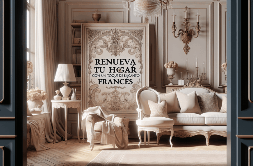 Renueva tu Hogar con un Toque de Encanto Francés