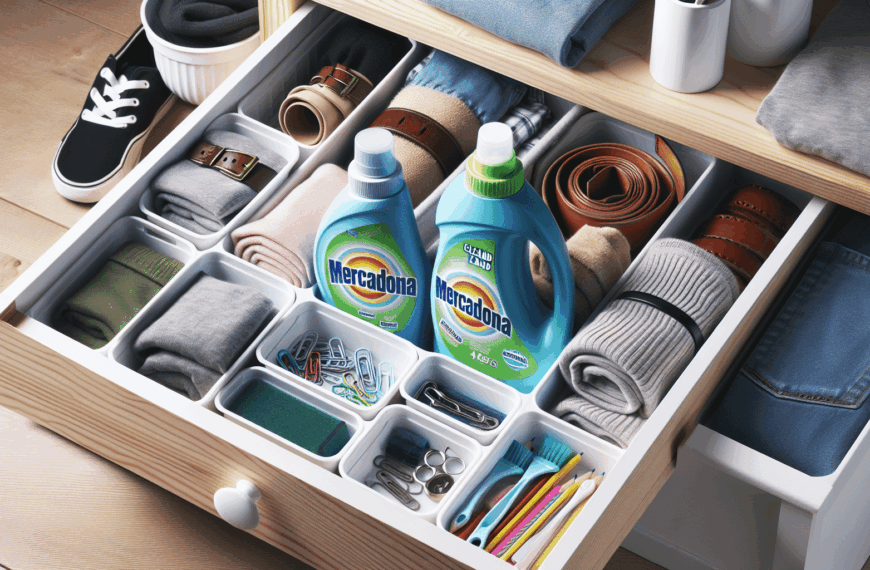 Reorganiza tus Cajones con Envases de Detergente de Mercadona