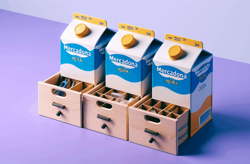 Organización Ingeniosa: Cómo Convertí Tres Cajas de Leche de Mercadona en Soluciones para Mis Cajones