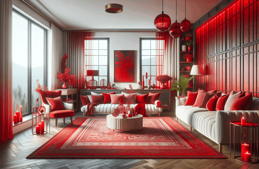 Revitaliza Tu Hogar: La Elegancia y Pasión del Color Rojo en Tu Espacio