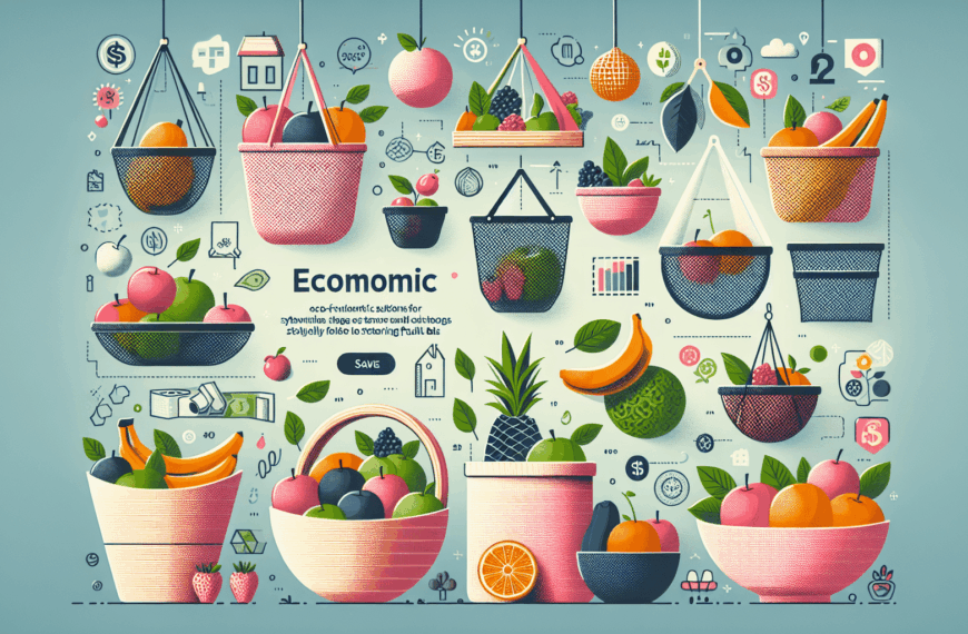 Soluciones Económicas para Almacenar Frutas con Estilo