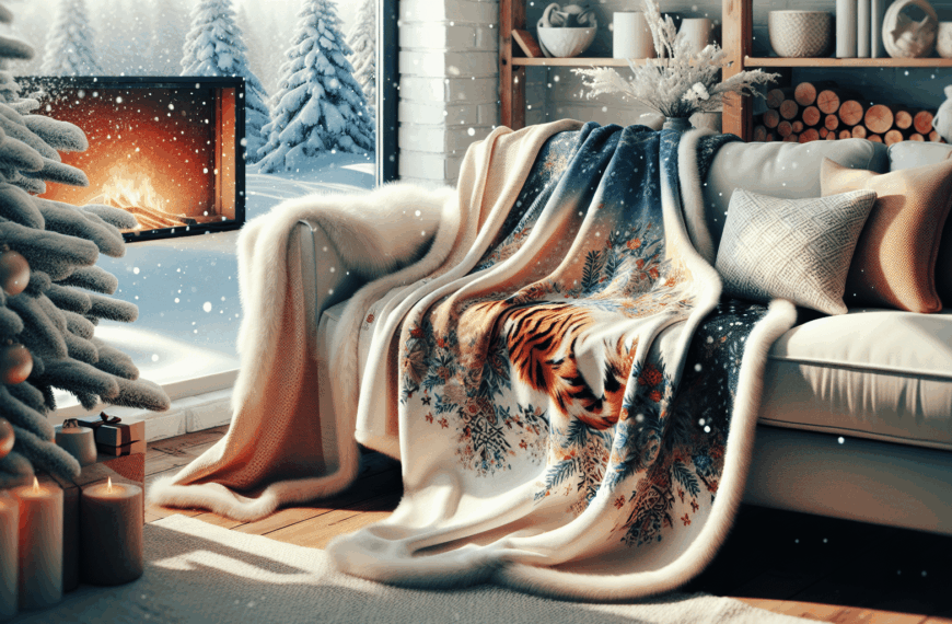 Tiger Presenta una Manta Navideña de Ensueño para el Sofá: Comodidad de Invierno