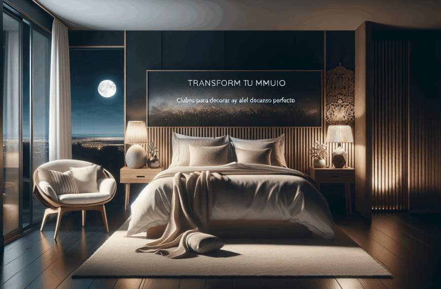 Transforma Tu Dormitorio: Claves para Decorar y Alcanzar el Descanso Perfecto