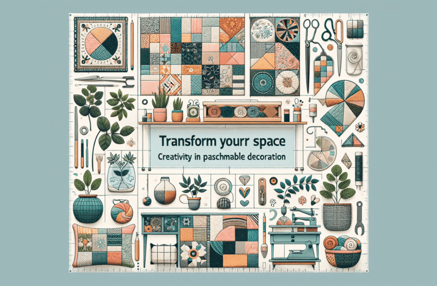Transforma Tu Espacio: Creatividad en Patchwork para una Decoración Sostenible