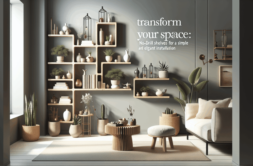Transforma Tu Espacio: Estanterías Sin Taladro para una Instalación Sencilla y Elegante
