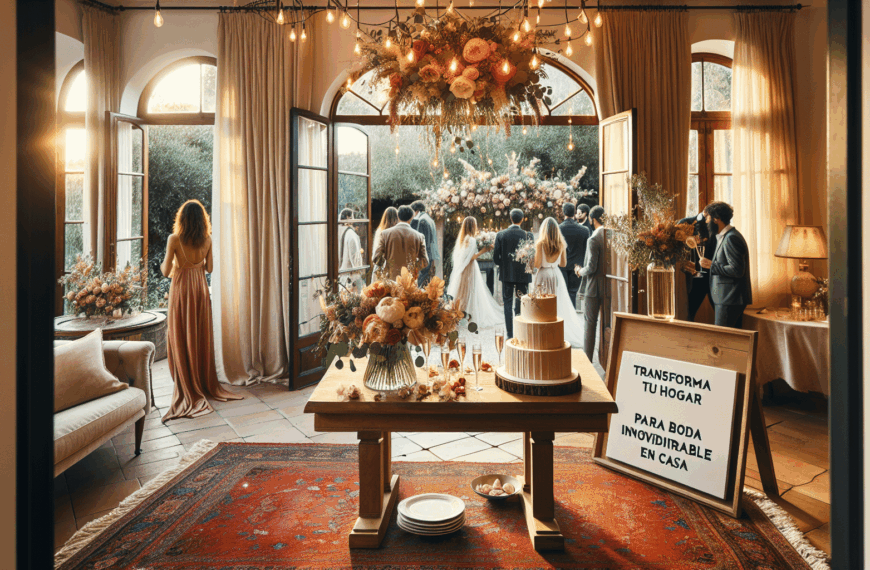 Transforma Tu Hogar: Ideas Inspiradoras Para Una Boda Inolvidable en Casa