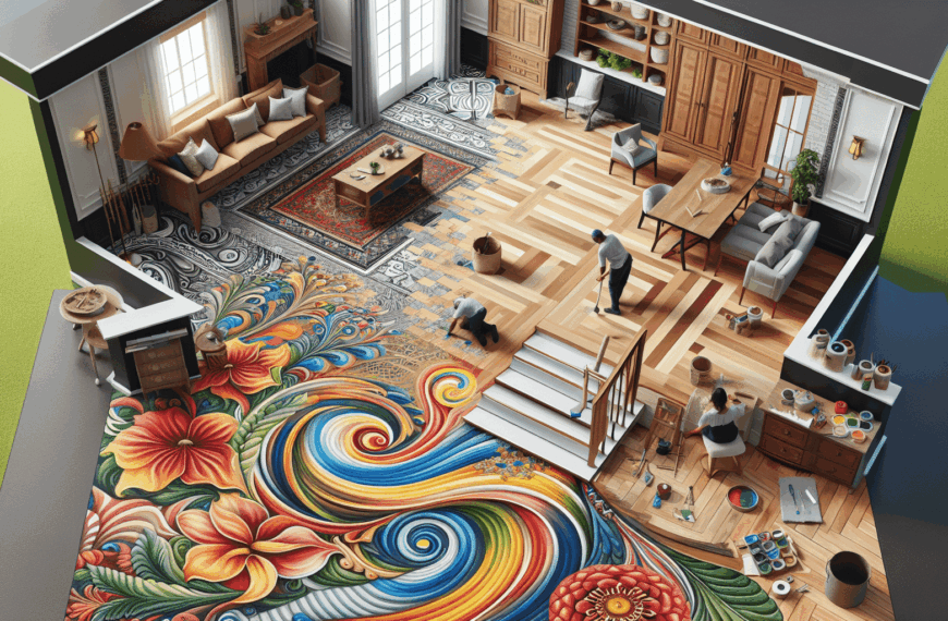 Revitaliza Tu Espacio: La Magia de los Suelos Pintados para un Hogar Único y Funcional