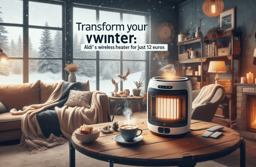Transforma Tu Invierno: Calefactor Inalámbrico de Aldi a Solo 12 Euros