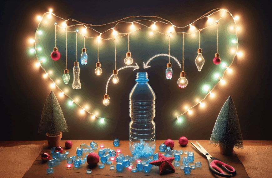 Crea Mágicas Luces Navideñas con Botellas de Plástico Recicladas