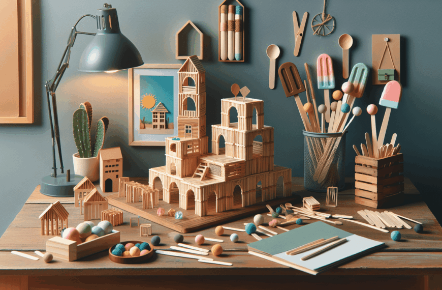 Reinventa Tu Hogar: Creatividad Desbordante con Palitos de Helado