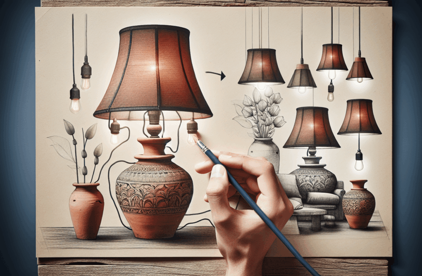 Transforma Tus Macetas Usadas en Elegantes Lámparas para el Salón