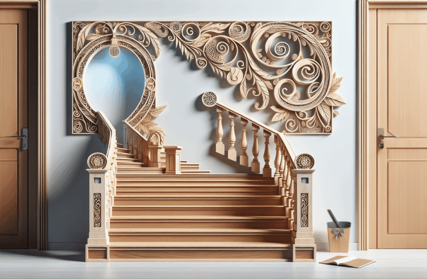 Transforma tu Espacio: Ideas Innovadoras para Escaleras de Madera Decorativas en el Hogar