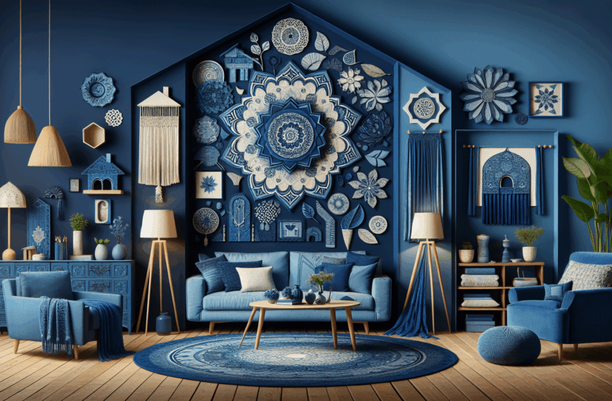 Transforma tu Hogar con el Encanto del Azul Añil: Ideas Creativas para un Espacio Único