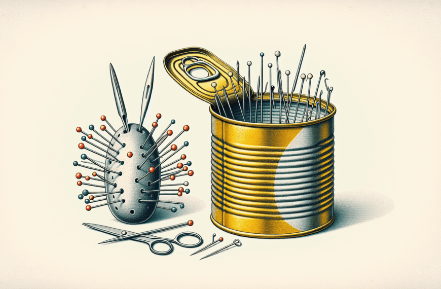 Convierte una Lata de Sardinas en un Práctico Acerico: ¡Despídete de las Agujas Extraviadas!