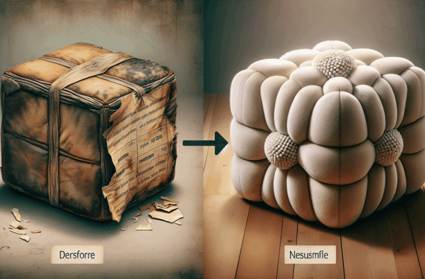 Transformación Sorpresiva: De Cubo Viejo a Puf de Estilo Nórdico