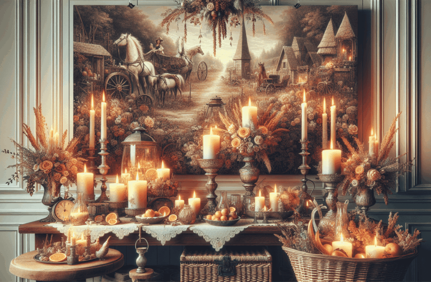 Encanto Rústico: Velas de Cuento que Transforman Salones Elegantes