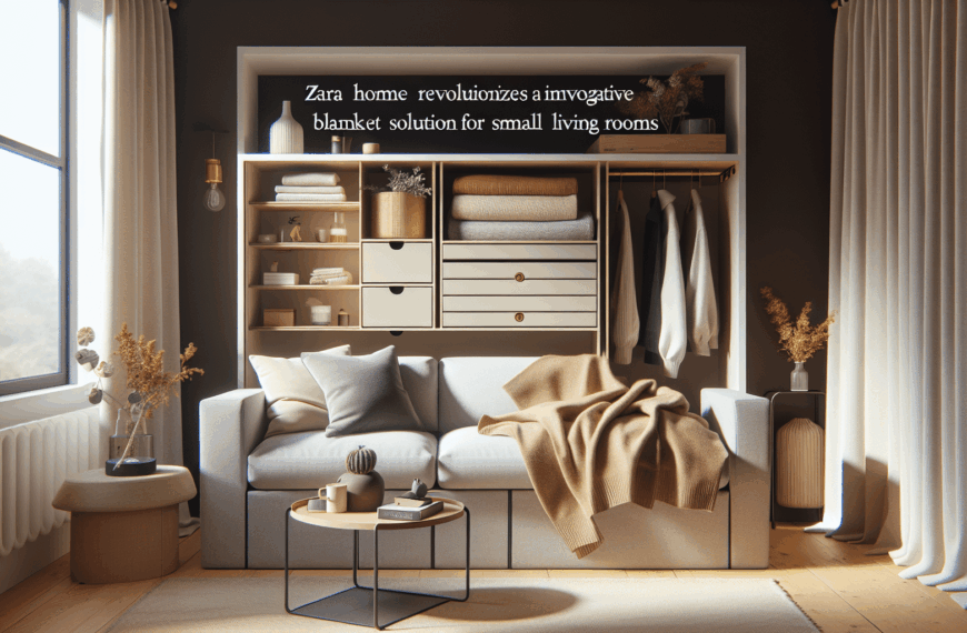 Zara Home Revoluciona el Almacenamiento con una Innovadora Solución para Mantas en Salones Pequeños